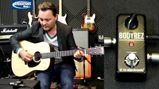 TC Body Rez Pedal - How to make an Acoustic Guitar pickup sound better!