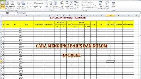 Cara Membuat Header Excel Tidak Bergerak Saat di Scroll