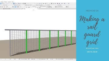 Archicad 24 - Rail guard grid