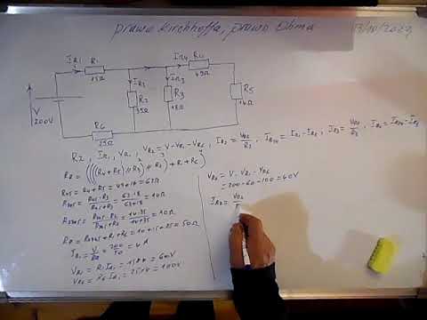 Obliczanie prądów przy użyciu czterech metod (Kirchhoffa,dzielnik napięcia  prądu) (13/10/23).