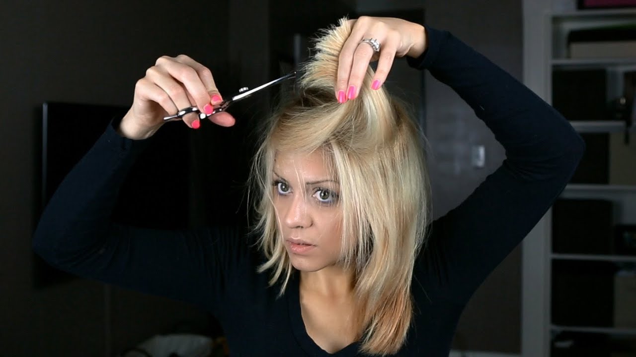 self hair cutting for ladies