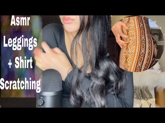 Asmr Leggings and Shirt Scratching and Tapping  No Talking