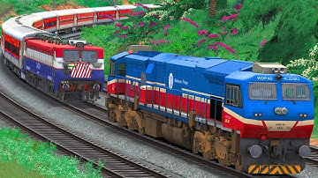 WAG7 to WDP4D LHB TRAIN LOCO CHANGE | BUMPY RAILROAD | RAILWORKS | INDIAN TRAIN SIMULATOR GAMEPLAY