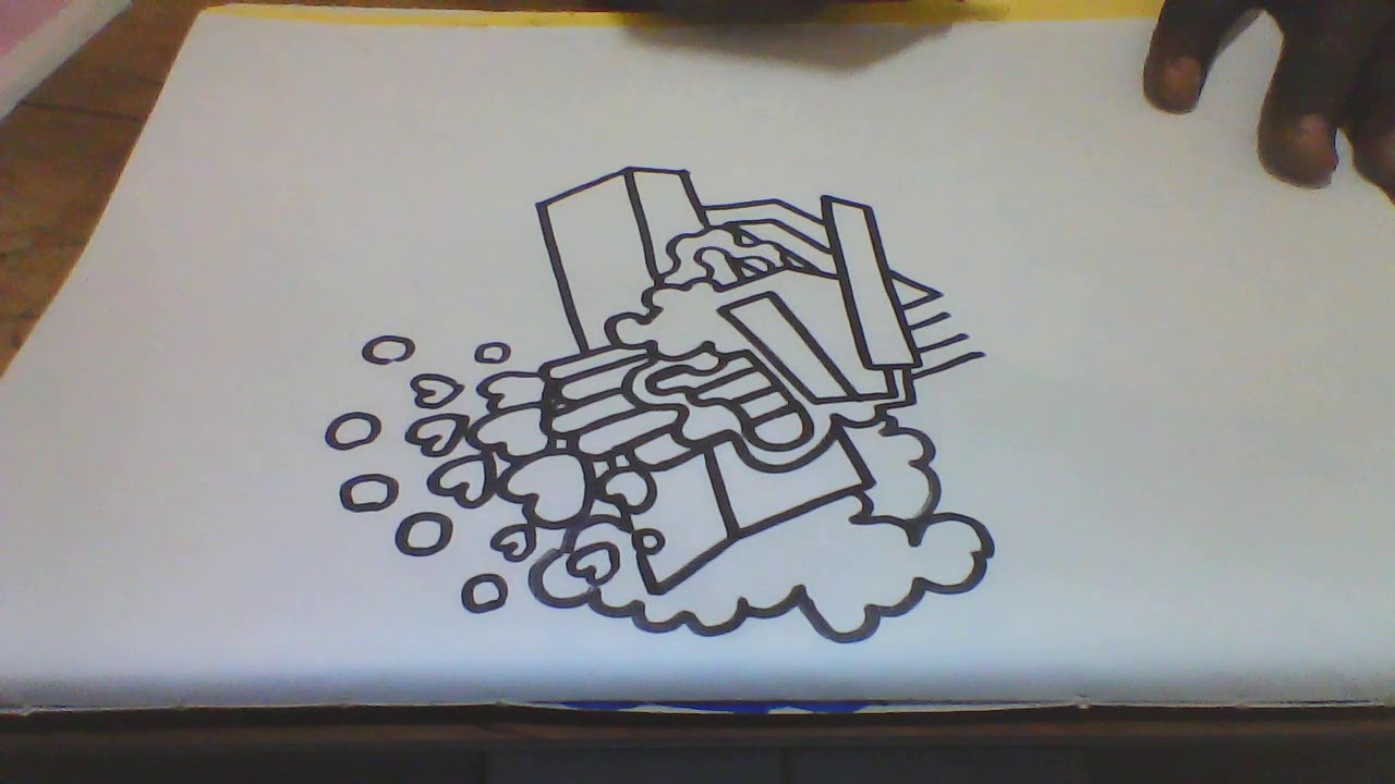 How to do a freestyle drawing (doodle) YouTube