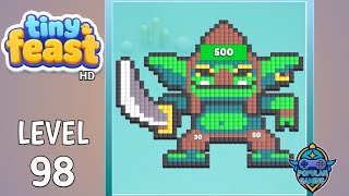 Tiny Feast Level 98: Gameplay Solution