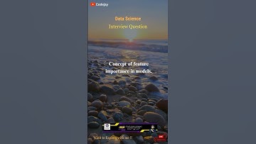 Feature’s importance in model | data science interview question | #shorts #shortsvideo #datascience