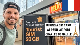 Buying a Sim Card at Paris Airport in 2024