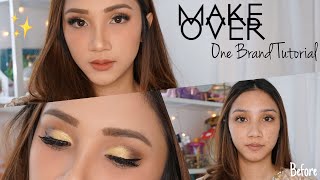 MAKEOVER ONE BRAND TUTORIAL | Simply Glam Look