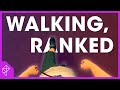 Ranking walking simulators by how good the walking is