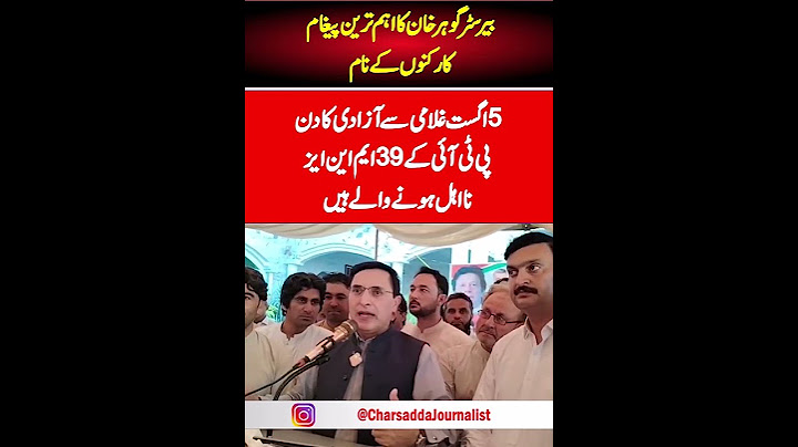 PTI Barrister Gohar Khan Sensation Speech | Big Message For PTI Workers |