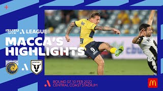 Central Coast Mariners v Macarthur FC - Macca's® Highlights | Isuzu UTE A-League