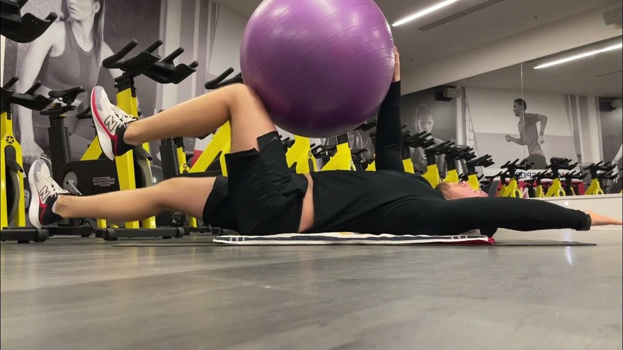 How to Stability Ball Dead Bug YouTube