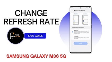 How To Change Refresh Rate on Samsung Galaxy M36 5G – Easy Step by Step Guide!