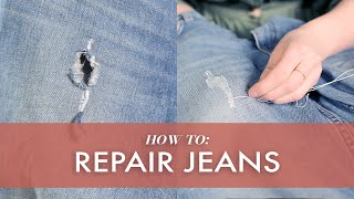 How to Patch a Hole in a Pair of Jeans (and make it look good!) - I Am Sew  Crazy