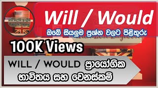 Will /Would  (Full Lesson) Learn English in Sinhala screenshot 3