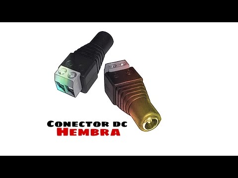 Video de Conector DC hembra 5.5 x 2.1 mm  Negro