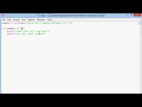 Python Lesson 4 (If/Conditional statements with Or and And) - YouTube