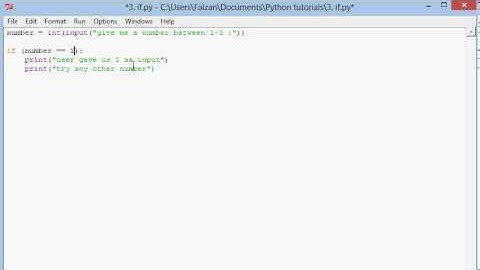 Python Lesson 4 (If/Conditional statements with Or and And)