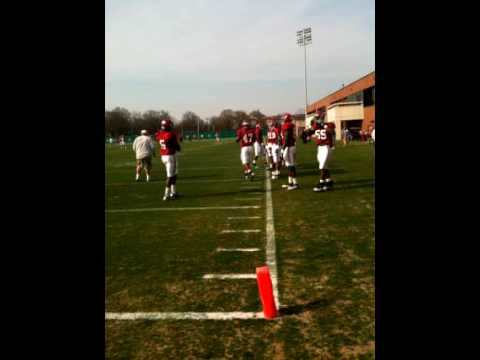 Alabama linebackers learn at spring practice