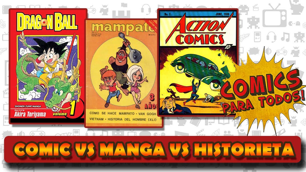 Comics, Manga e Historietas ¿Son lo mismo? - Cómics para Todos - YouTube