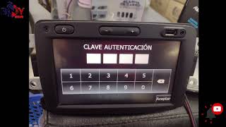CODIGO DE AUTENTICACION MEDIANAV RENAULT