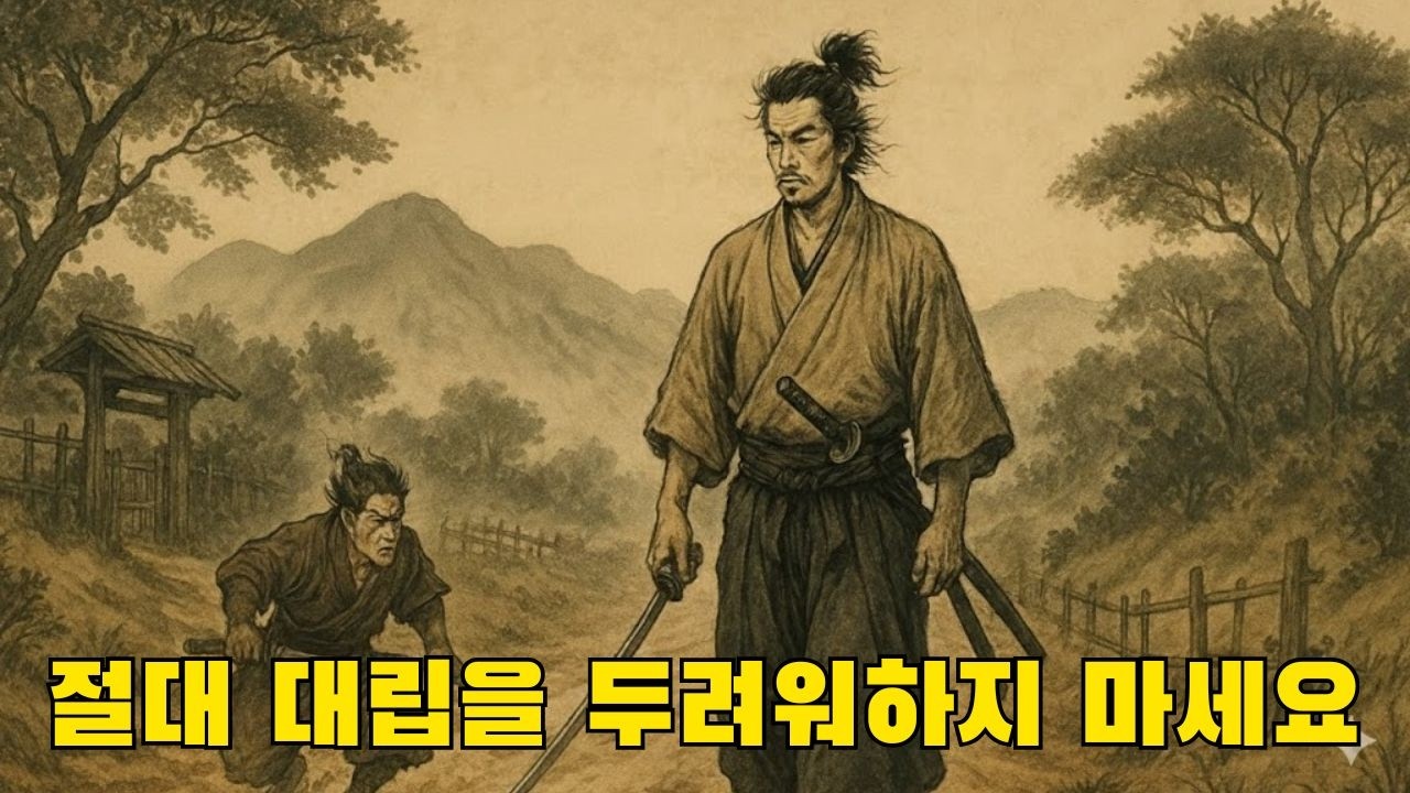 미야모토 무사시가 갈등 상황에서 침착함을 유지하는 비결