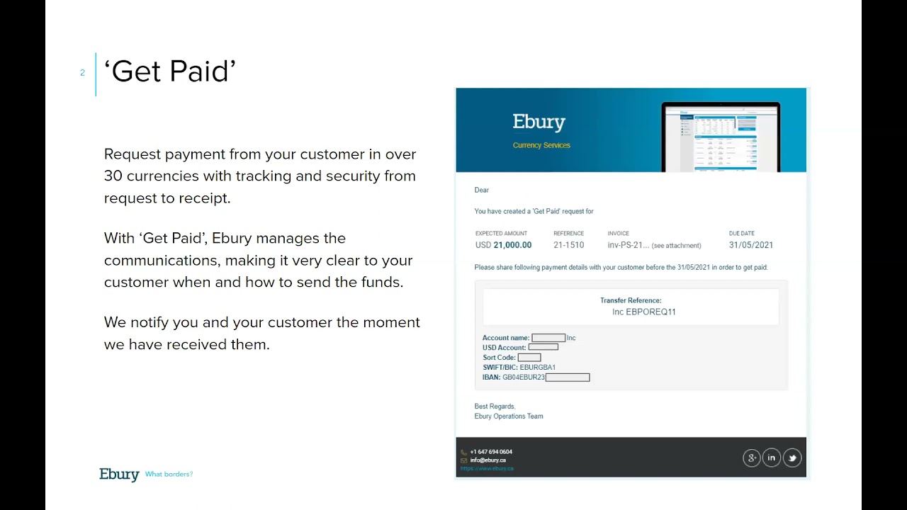 Ebury Canada Webinar - Using Ebury to improve your International Transactions