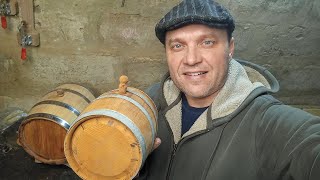 How to make an acacia barrel | DIY | From log to barrel | Making a wooden barrel in the garage