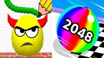 Draw To Smash vs Ball Run 2048 - All Level SpeedRun Gameplay Android iOS Ep 15
