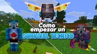 Cómo EMPEZAR un SURVIVAL TÉCNICO en 2026 | Ruta Optimizada Minecraft