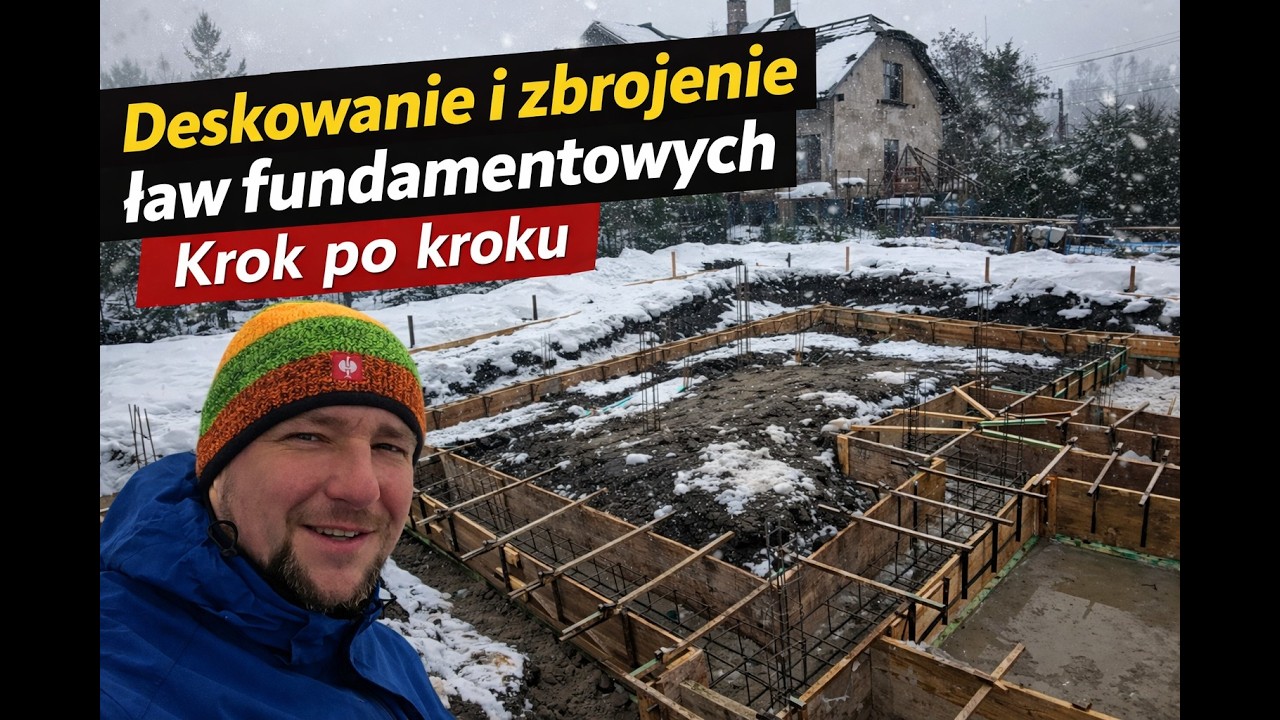 Ławy fundamentowe bez błędów! Deskowanie i zbrojenie – krok po kroku