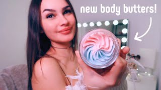 introducing my new whipped body butters! how it&#39;s made &amp; demonstration 🤍