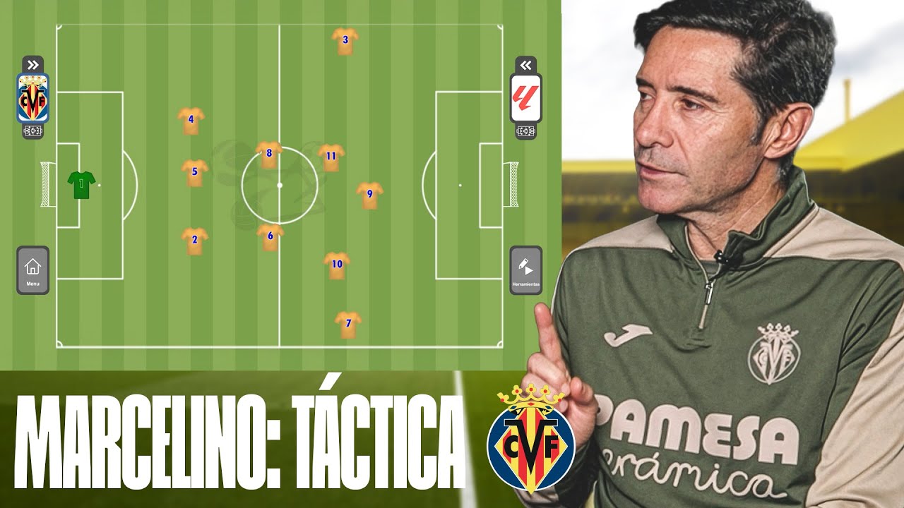 MARCELINO explica su VILLARREAL en la pizarra táctica