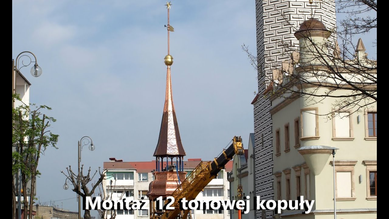 Ocalić wspomnienia  - Głubczyce 2008 (4) - budowa i montaż 12 tonowej kopuły