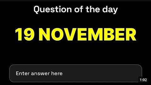 Dropee Question of the day 19 20 NOVEMBER🚀 Testnet today=mainnet GAINS 2morrow #Web3 #TGE #quiz