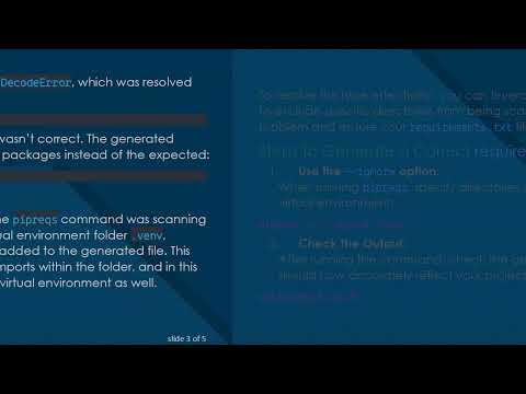 Fixing pipreqs Issues: How to Generate a Correct requirements.txt