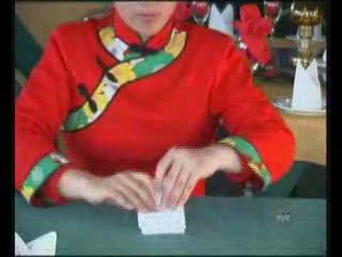 How To Fold Exotic Napkins DVD - The Star