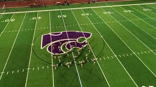 EHS Golden Line Dance Team Halftime Performance (Aerial) 8-28-18