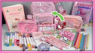 Asmr Organizing My Hello Kitty & My Melody School Supplies Back-To-School No Talking