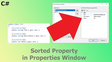 Sort Property in Properties Window