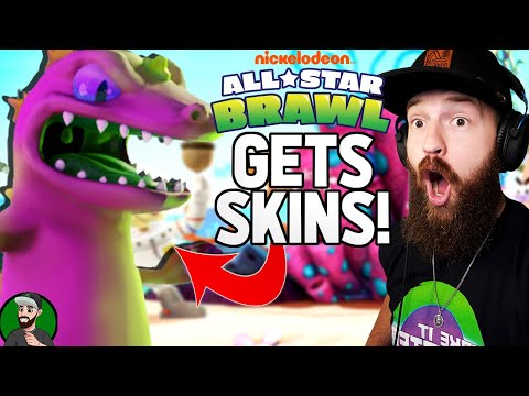 Nickelodeon All-Star Brawl is FINALLY GETTING SKINS! | Trailer *REACTION*
