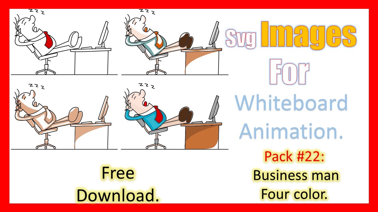 Download Business Man SVG images for Whiteboard animation. Pack 22 ...