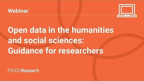 Open data in the humanities and social sciences: guidance for researchers