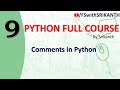 Python_09 |Comments in Python | python 2023 | python from scratch | Python for beginners