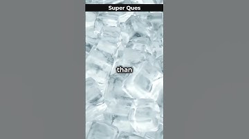 Why ice floats on water? #facts #science #water #experiment