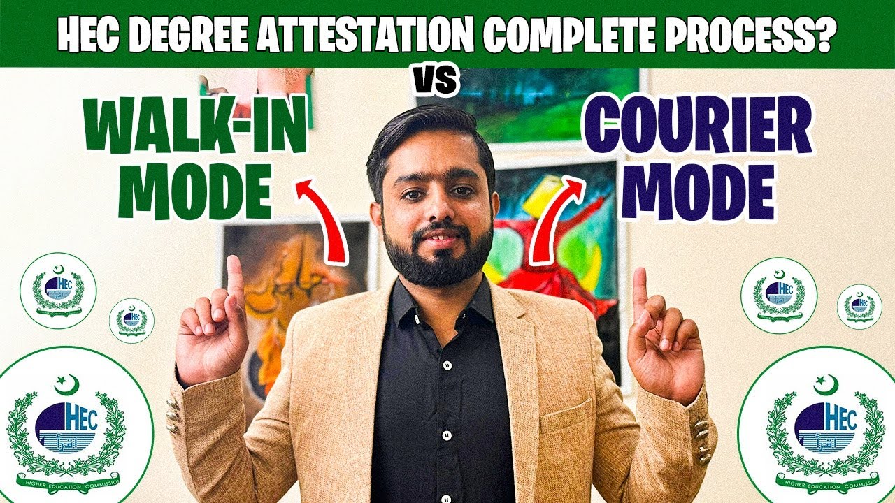 Hec degree attestation process walk in urgent vs courier tcs hec