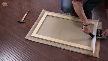 How To Assemble a Stretcher Frame for Canvas Painting - Part 3/4