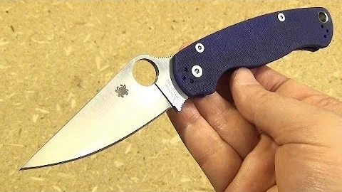 Spyderco Paramilitary 2 Review, "Blurple"