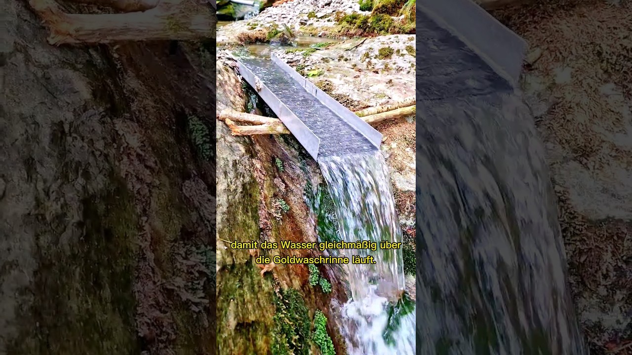 Die Goldwaschrinne richtig benutzen, das ist wichtig! 🤔😁 
