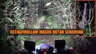 MOTOVLOG HORROR! SENSASI MASUK HUTAN DENGAN MOTOR SENDIRIAN  TENGAH MALAM !!!